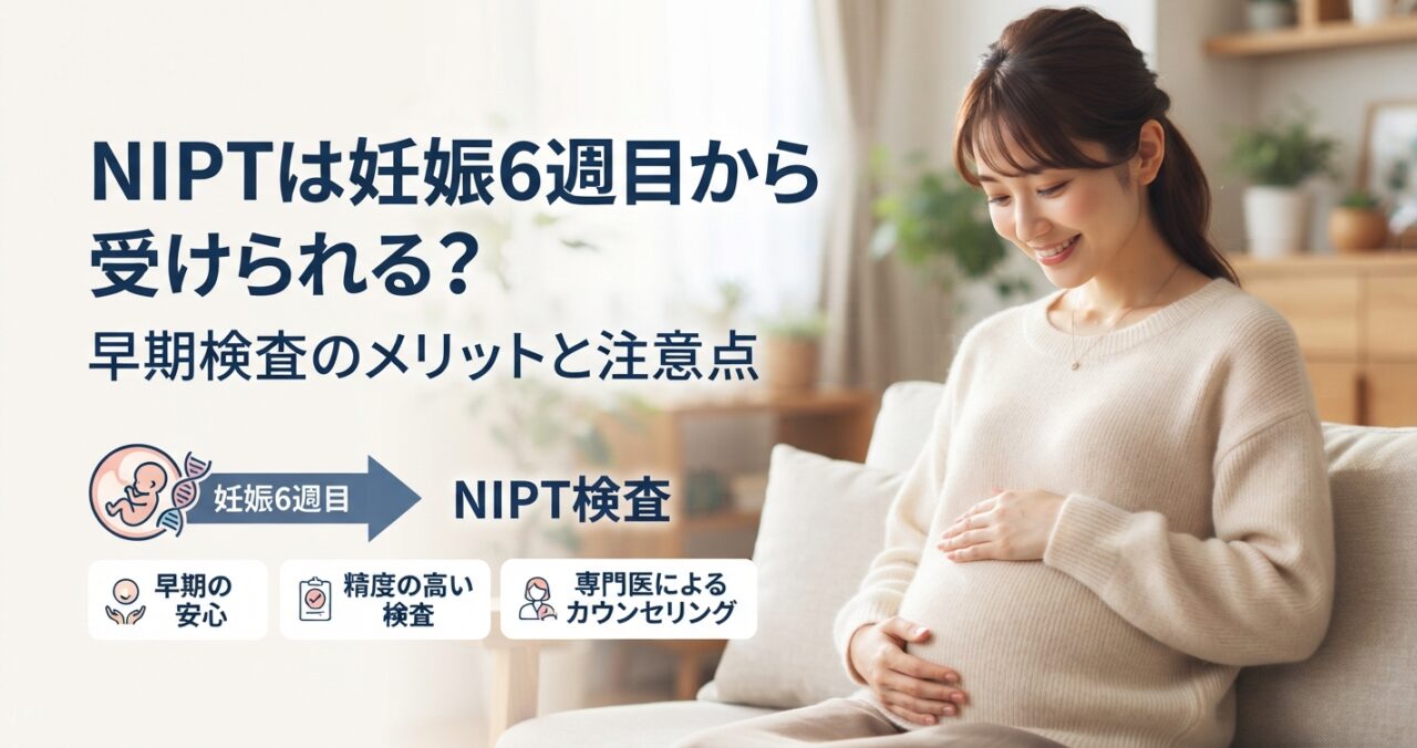 NIPTは妊娠6週目から受けられる？早期検査のメリットと注意点