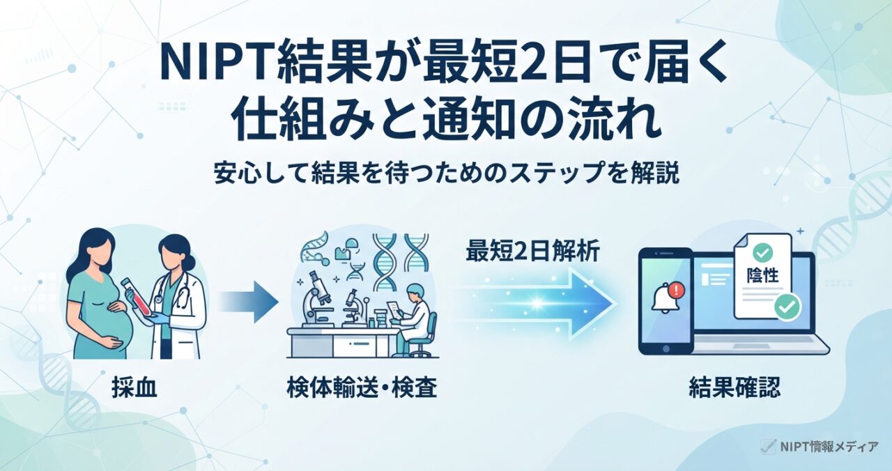NIPT結果が最短2日で届く仕組みと通知の流れ