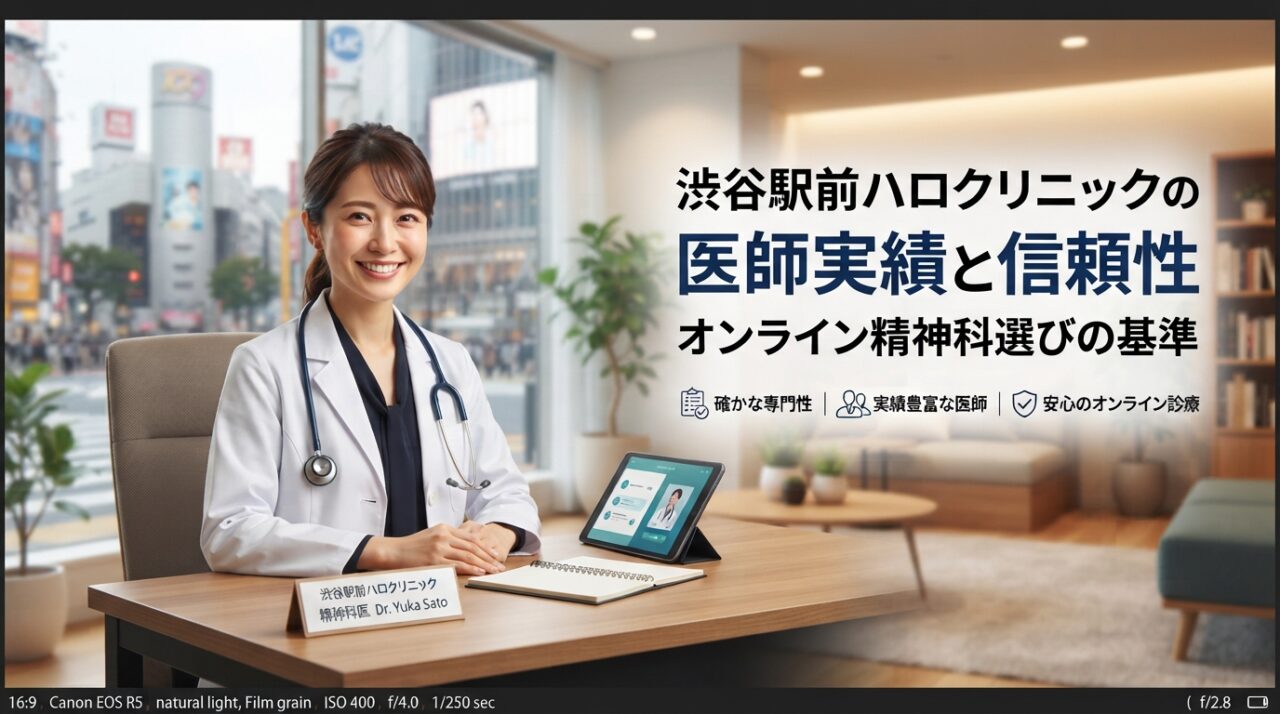渋谷駅前ハロクリニックの医師実績と信頼性｜オンライン精神科選びの基準