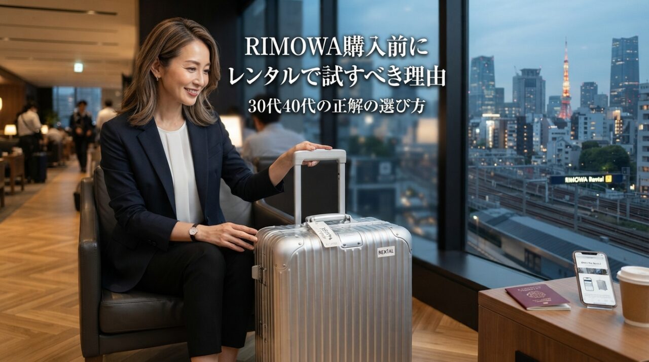 RIMOWA購入前にレンタルで試すべき理由｜30代40代の正解の選び方