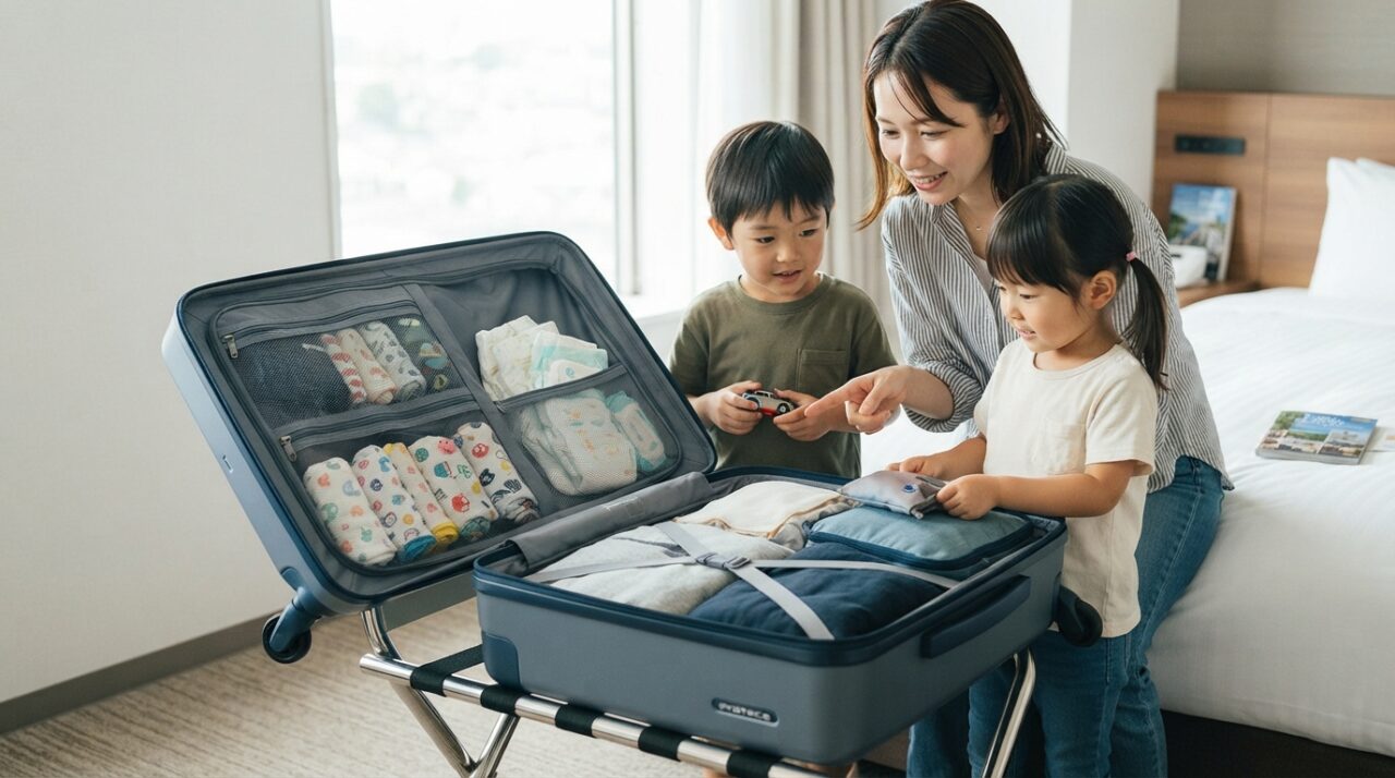 プロテカレンタルで叶う！子連れ家族旅行の荷物ストレス解消法 - 3. 収納設計が家族荷物の整理に優れている