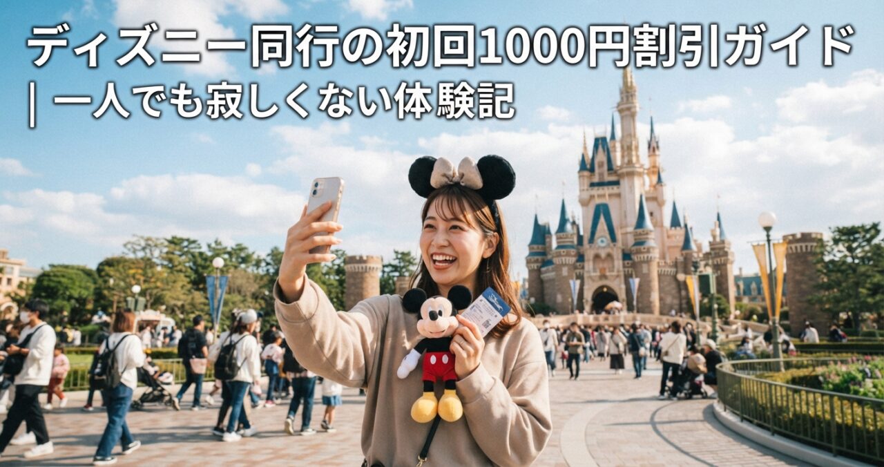 ディズニー同行の初回1000円割引ガイド｜一人でも寂しくない体験記