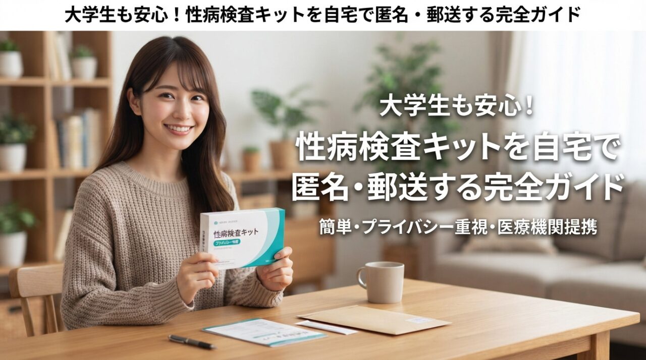大学生も安心！性病検査キットを自宅で匿名・郵送する完全ガイド