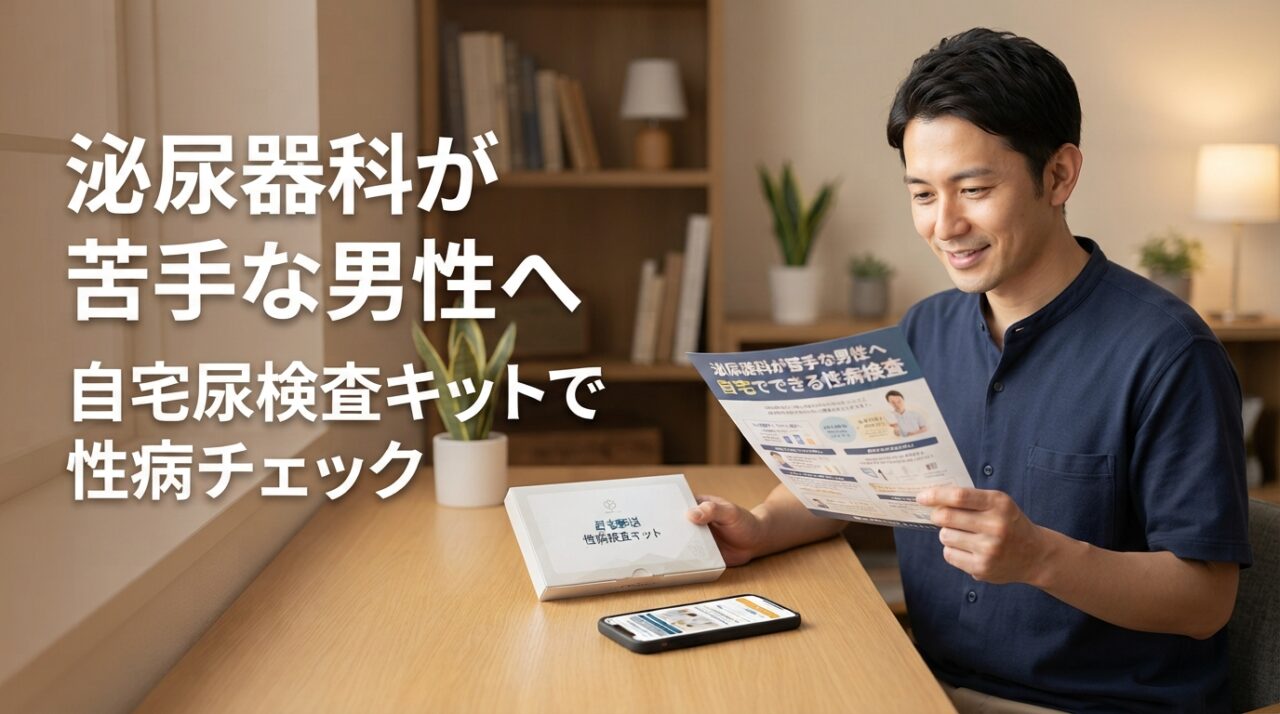 泌尿器科が苦手な男性へ 自宅尿検査キットで性病チェック