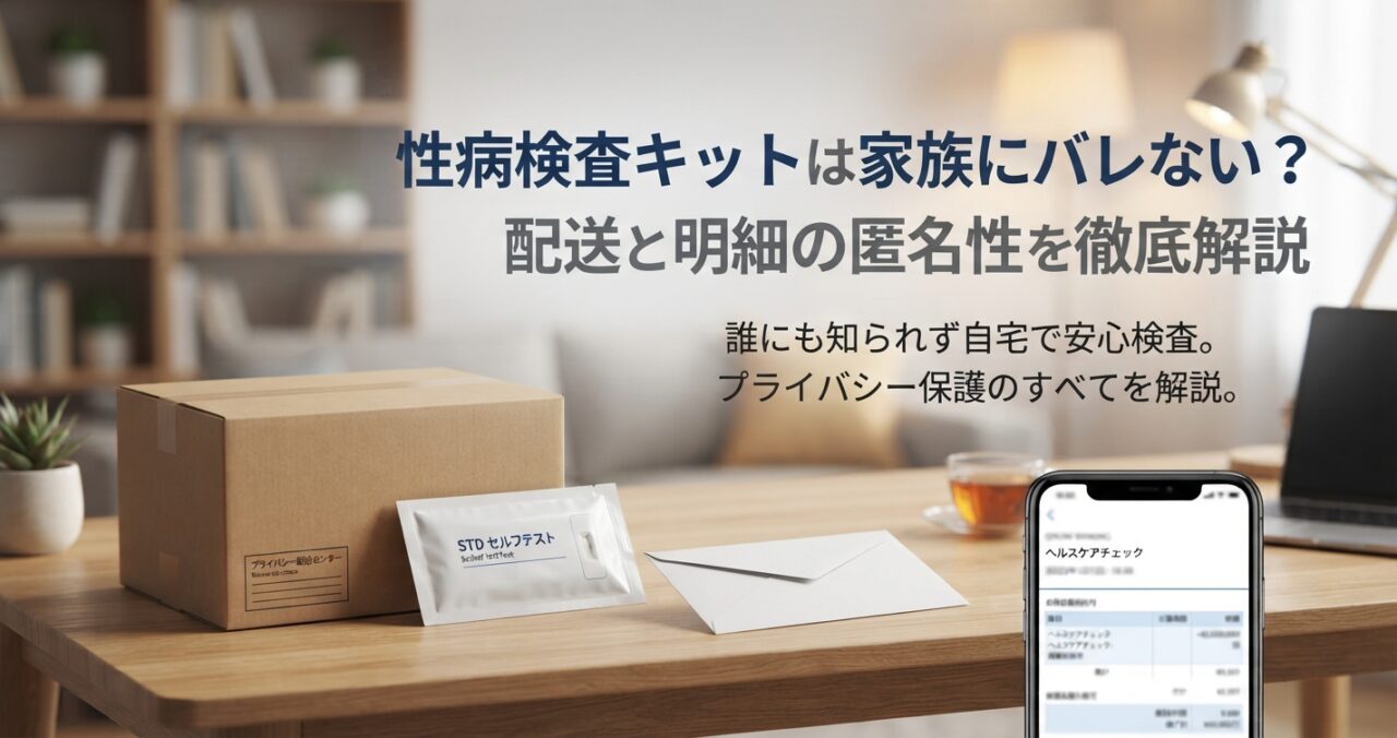 性病検査キットは家族にバレない？配送と明細の匿名性を徹底解説