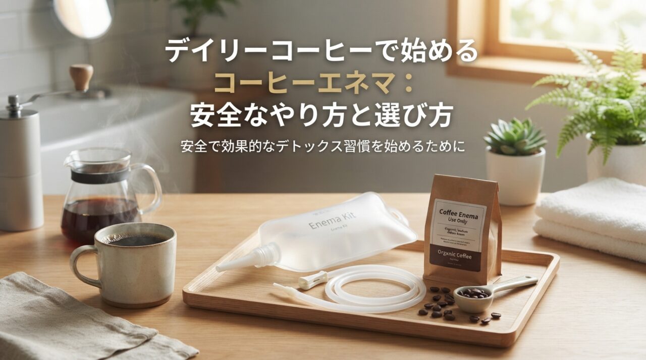 デイリーコーヒーで始めるコーヒーエネマ：安全なやり方と選び方