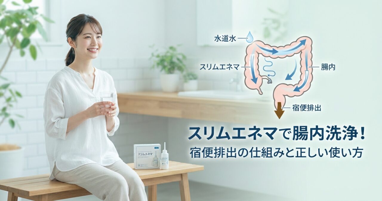 スリムエネマで腸内洗浄！宿便排出の仕組みと正しい使い方