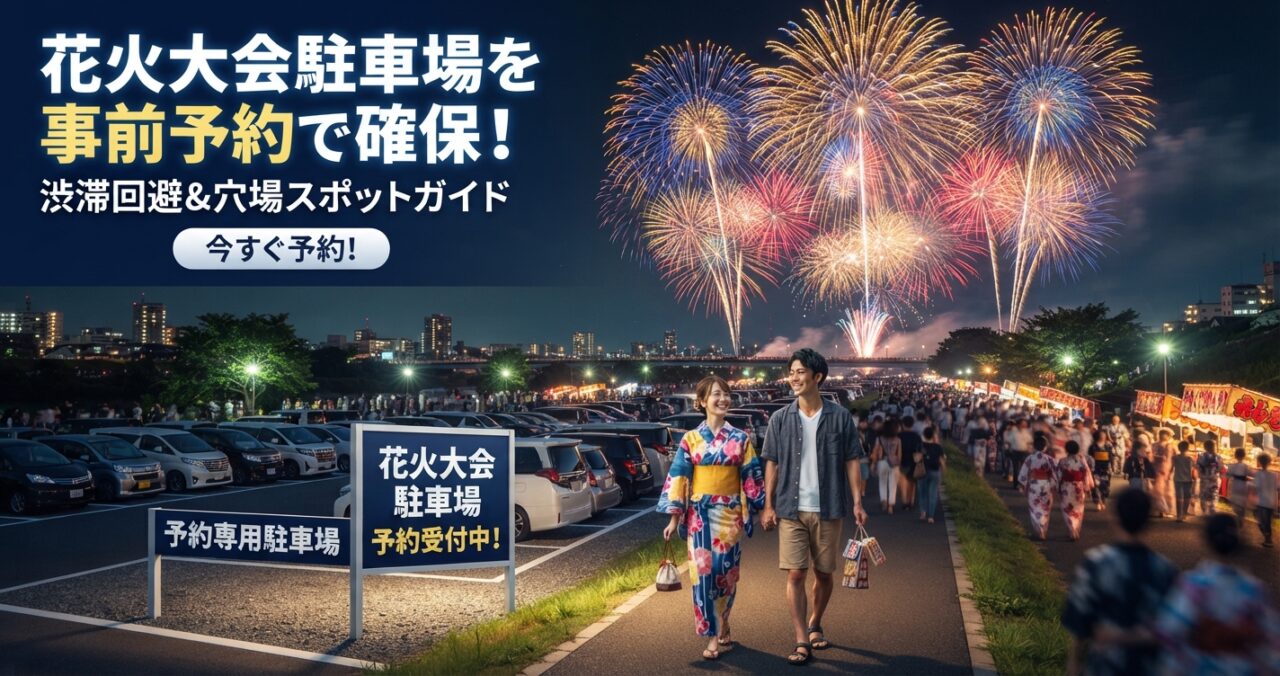 花火大会駐車場を事前予約で確保!渋滞回避&穴場スポットガイド