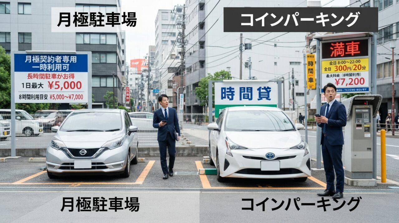 月極駐車場を時間単位で活用！イベント・出張の駐車問題を解決 - 1. 安さ：コインパーキングより10〜30％割安に