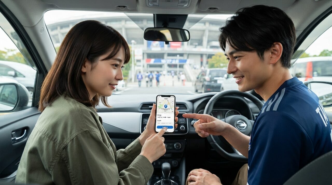 スポーツ観戦の駐車場を事前予約で確保！満車・渋滞回避ガイド - 予約手順を5ステップで解説