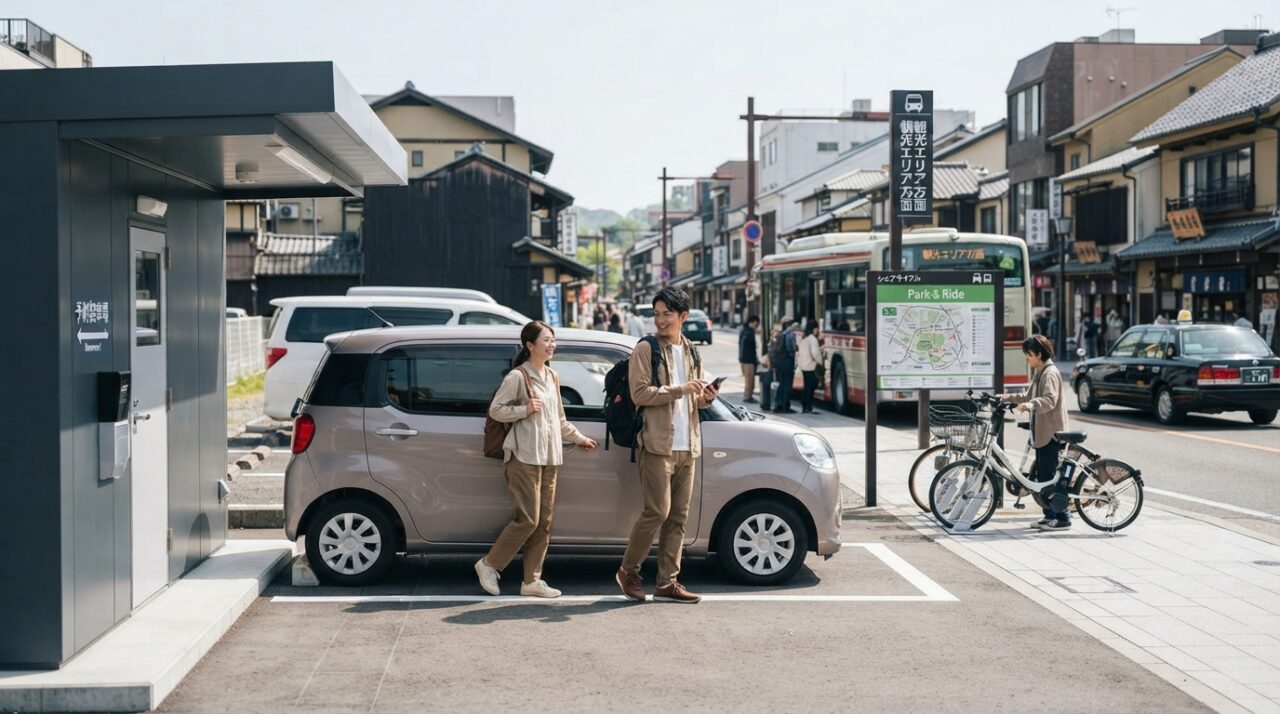 観光中に何度でも出し入れOK！予約駐車場の入出庫自由の魅力 - 4. 交通手段の組み合わせが容易に