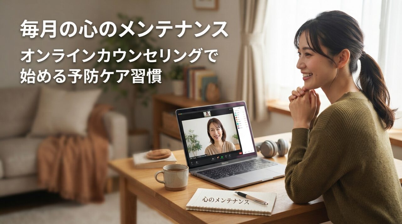 毎月の心のメンテナンス:オンラインカウンセリングで始める予防ケア習慣