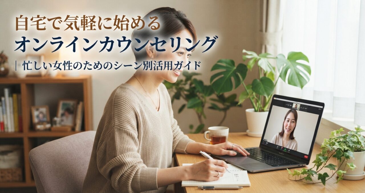 自宅で気軽に始めるオンラインカウンセリング|忙しい女性のためのシーン別活用ガイド
