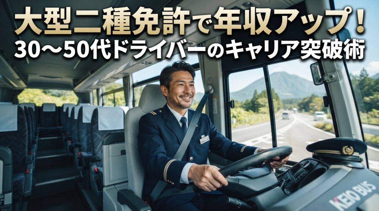 大型二種免許で年収アップ！30〜50代ドライバーのキャリア突破術