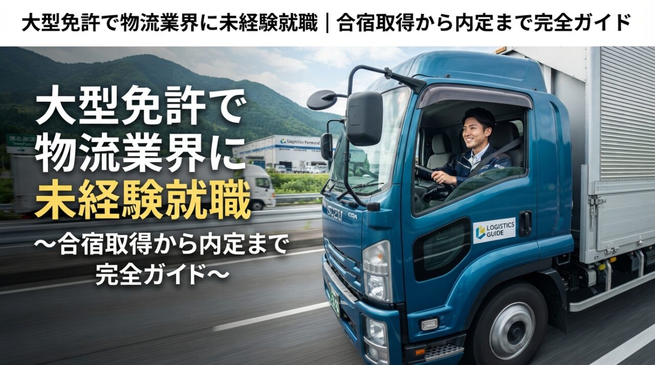 大型免許で物流業界に未経験就職｜合宿取得から内定まで完全ガイド