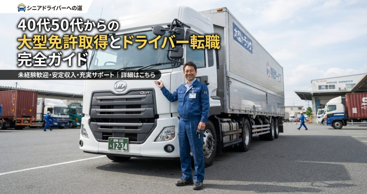 40代50代からの大型免許取得とドライバー転職完全ガイド