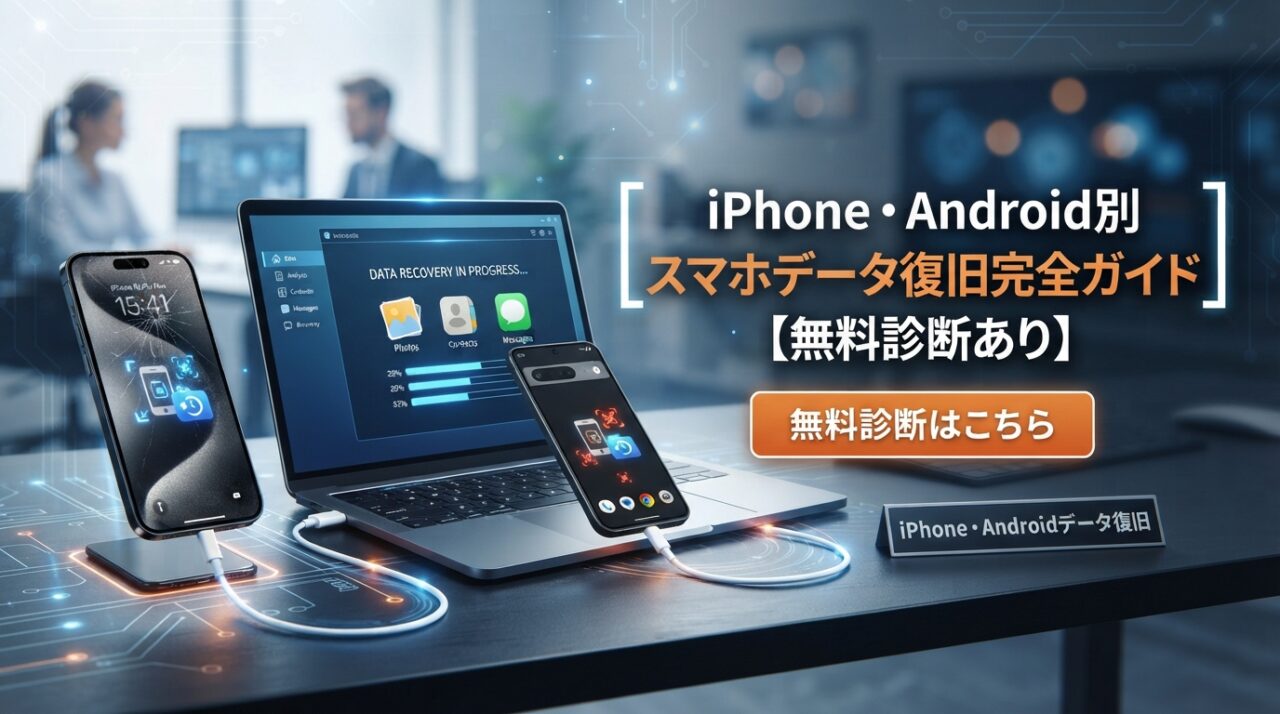 iPhone・Android別｜スマホデータ復旧完全ガイド【無料診断あり】