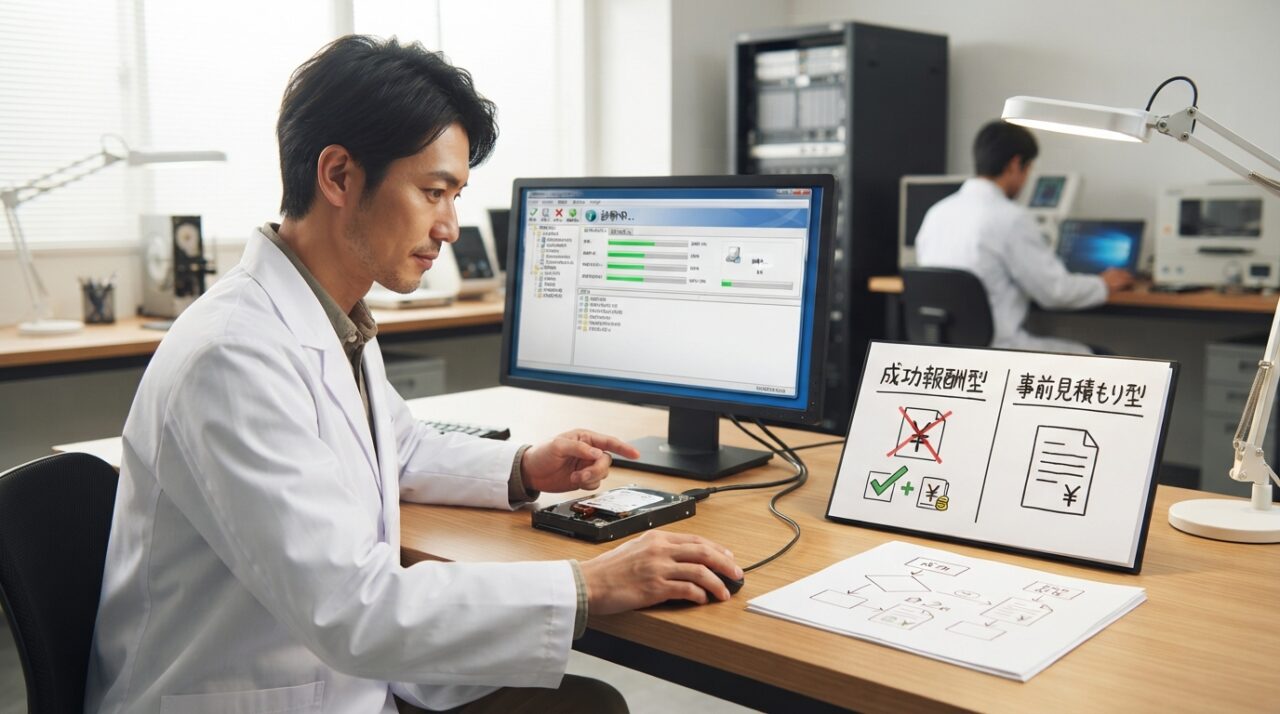 データ復旧の料金相場と無料診断で高額請求の不安を解消する方法 - 無料見積もり後の料金体系パターン