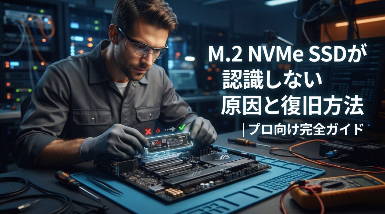 M.2 NVMe SSDが認識しない原因と復旧方法｜プロ向け完全ガイド