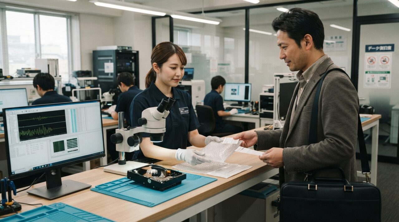 締切前のデータ消失に即日対応！24時間365日のデータ復旧フロー解説 - STEP 3：機器送付または出張受け入れ