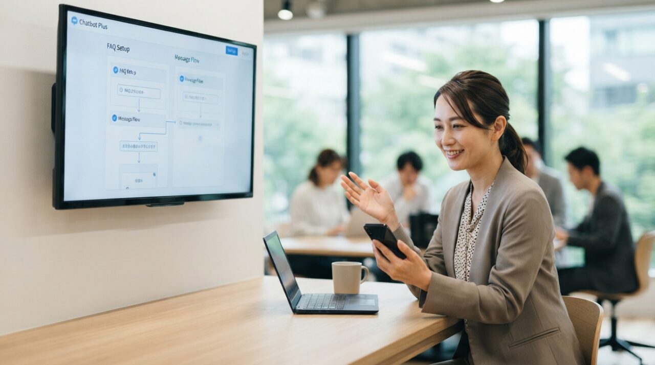 月額1000円台のノーコードAIエージェント比較【2026年】コスパ重視ランキング - 第1位:Chatbot Plus(仮称Aサービス)— 圧倒的な初心者向けUI