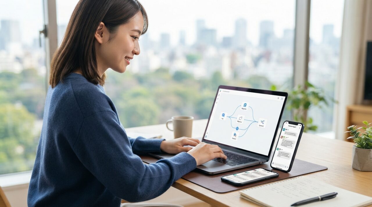 Slack AIエージェントをノーコードで導入!ブラウザだけで完了する方法 - 3. ノーコードAIボット構築サービス