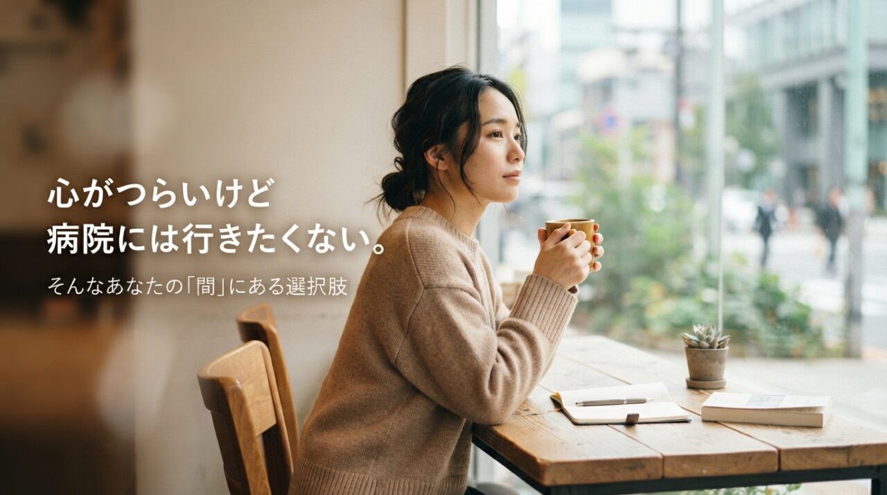 心がつらいけど病院には行きたくない。そんなあなたの「間」にある選択肢