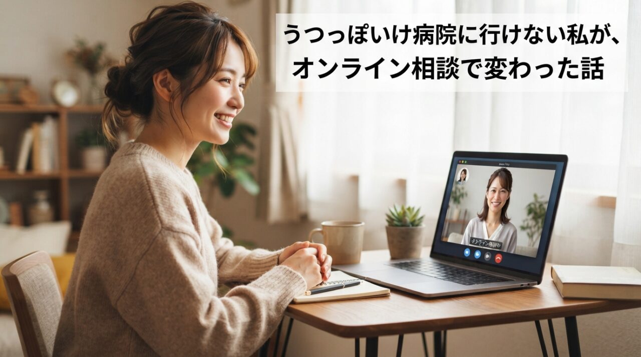 うつっぽいけど病院に行けない私が、オンライン相談で変わった話