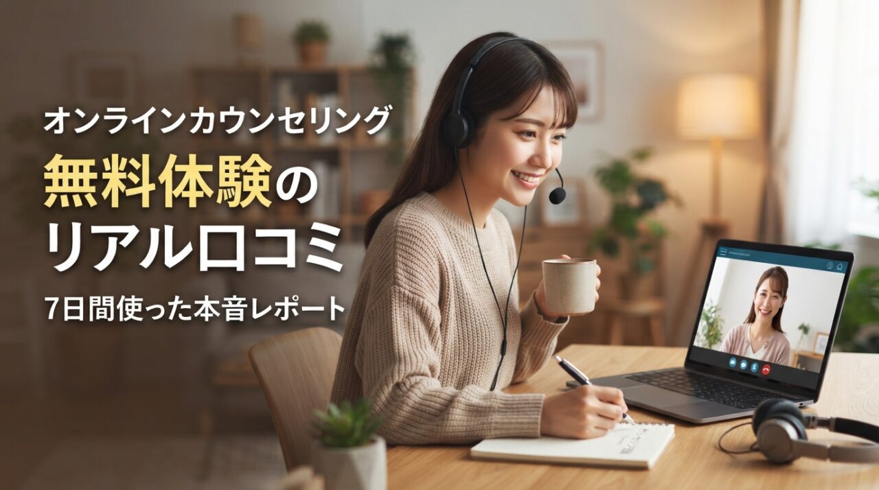 オンラインカウンセリング無料体験のリアル口コミ｜7日間使った本音レポート