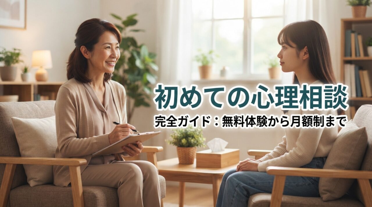 初めての心理相談完全ガイド：無料体験から月額制まで
