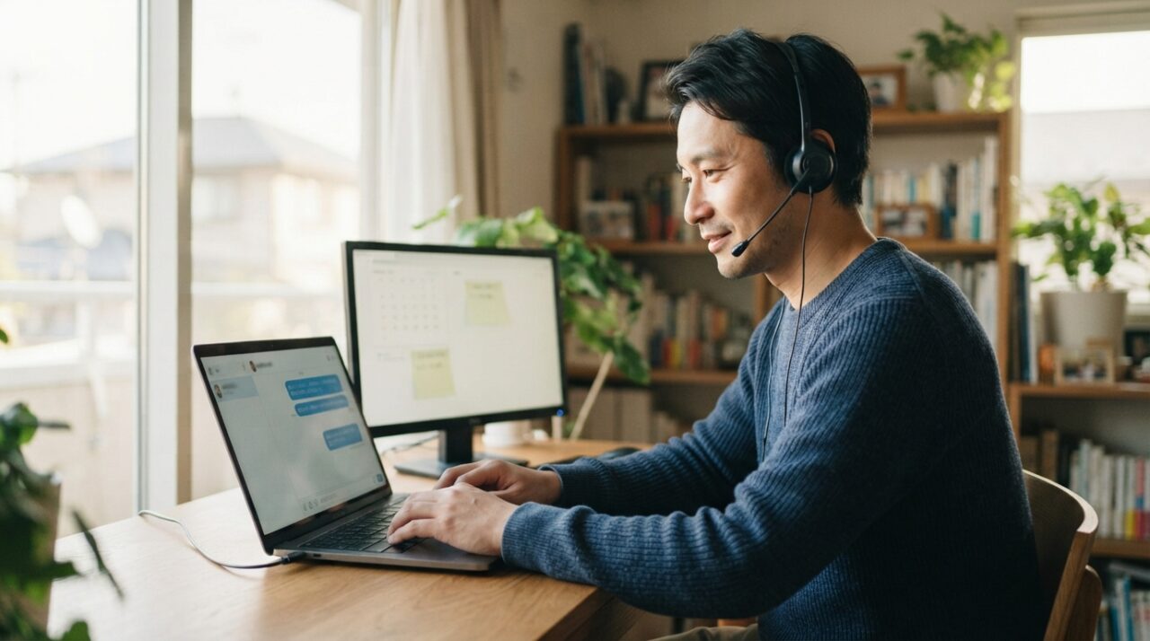 対面が苦手な男性の強みになる「癒し系チャット」在宅副業 - 向いている人・向いていない人