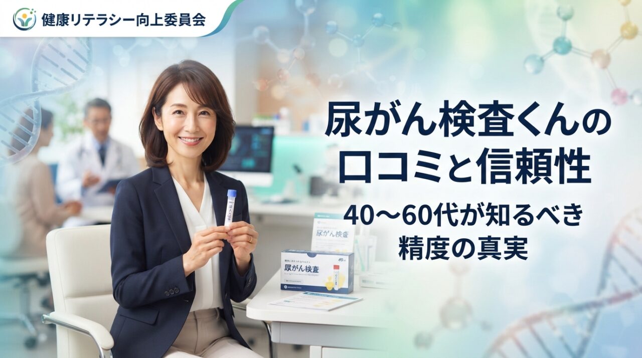 尿がん検査くんの口コミと信頼性｜40〜60代が知るべき精度の真実