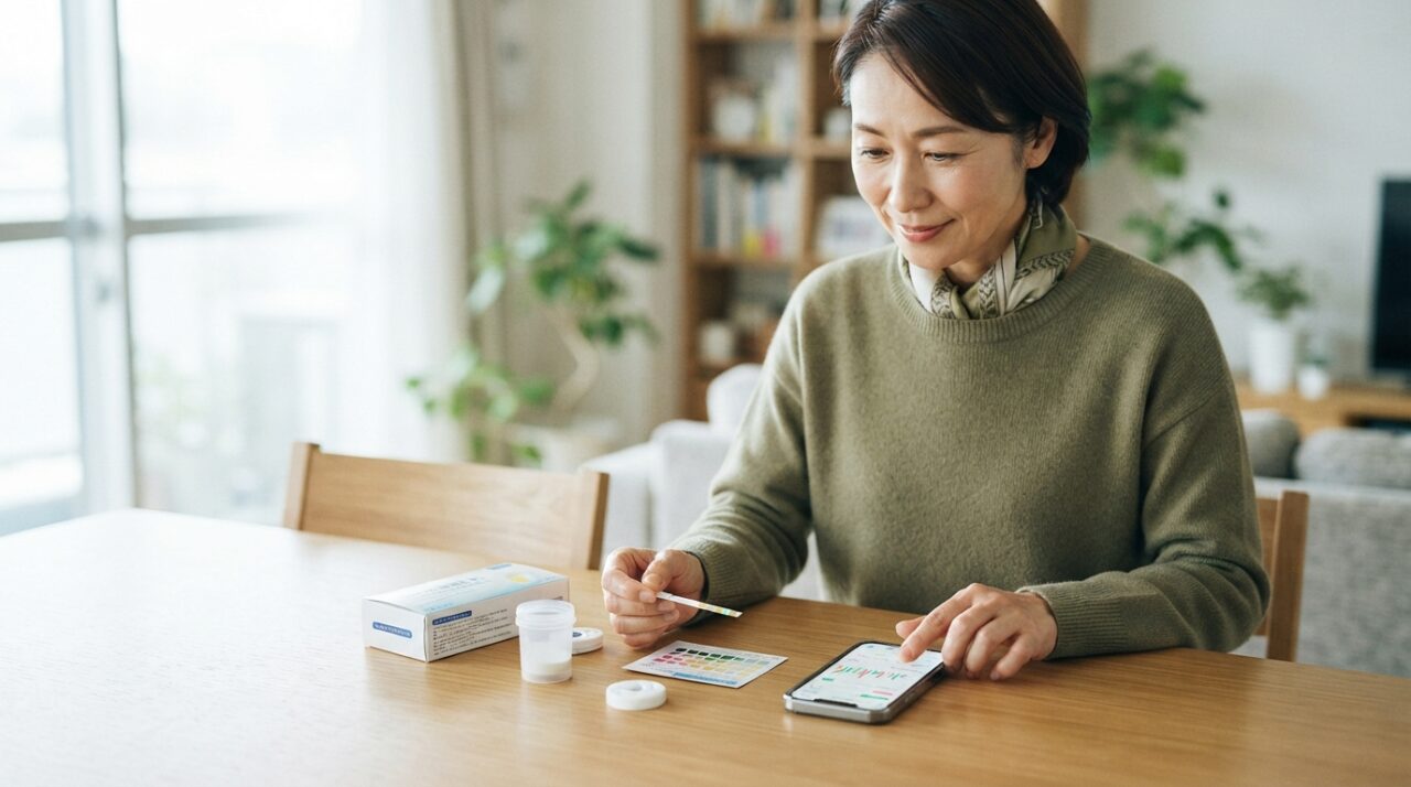 日本人の2人に1人ががんに。45〜65歳が今日からできる尿でのリスクチェック - 3. 自宅用尿検査キットで「自分の健康ダッシュボード」を作る
