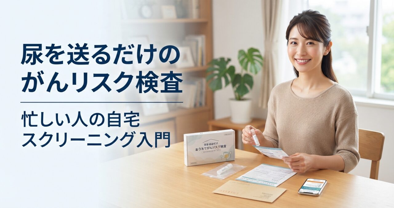 尿を送るだけのがんリスク検査｜忙しい人の自宅スクリーニング入門