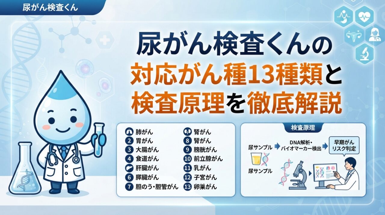 尿がん検査くんの対応がん種13種類と検査原理を徹底解説