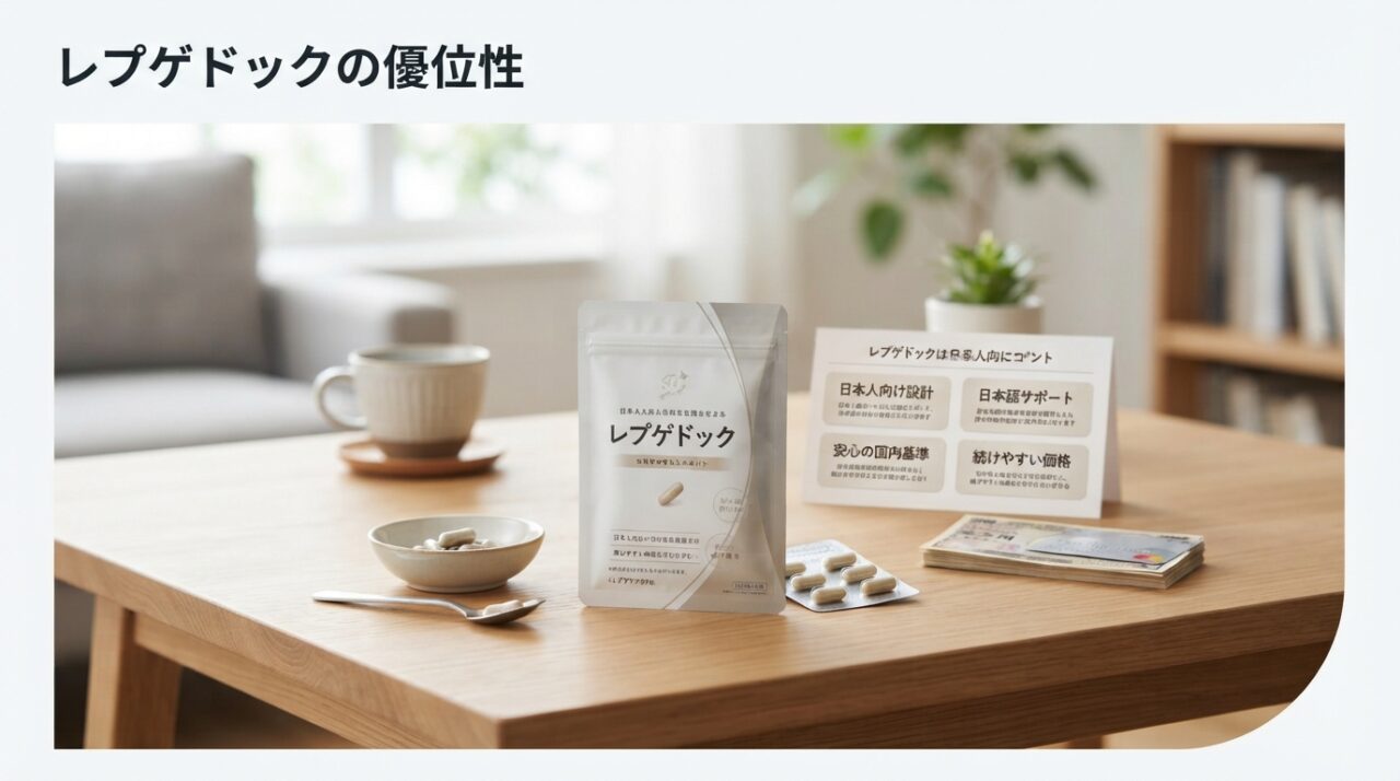 レプゲドックの口コミと評判|米国製解毒サプリと比較検証 - レプゲドックの優位性