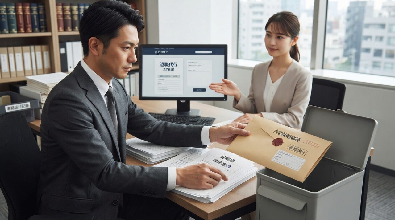 ブラック企業を辞めさせない手口から脱出する7ステップ - ステップ4：行政書士が退職通知を送付