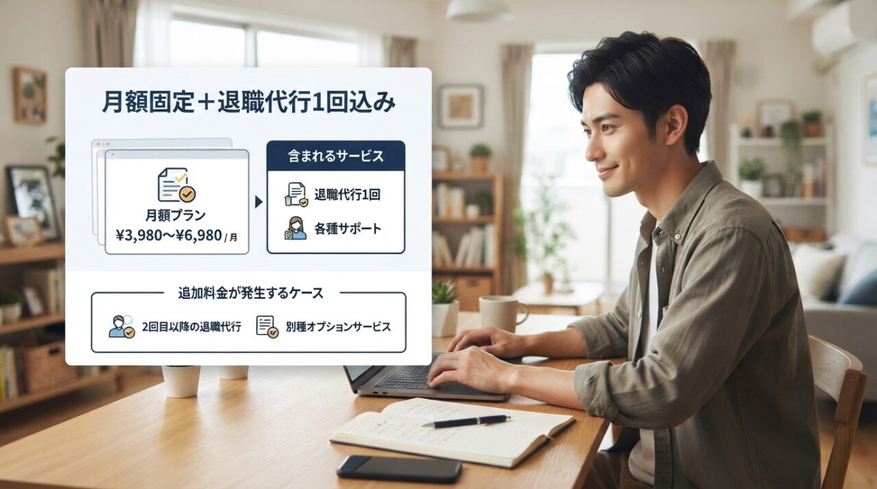 退職代行の料金を徹底比較｜追加料金なしの明朗会計とは - 月額固定＋退職代行1回込み