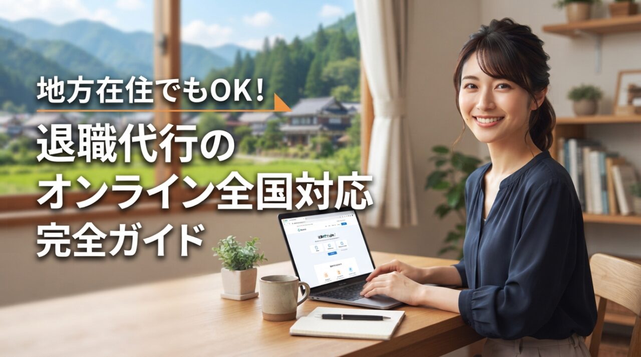 地方在住でもOK！退職代行のオンライン全国対応完全ガイド