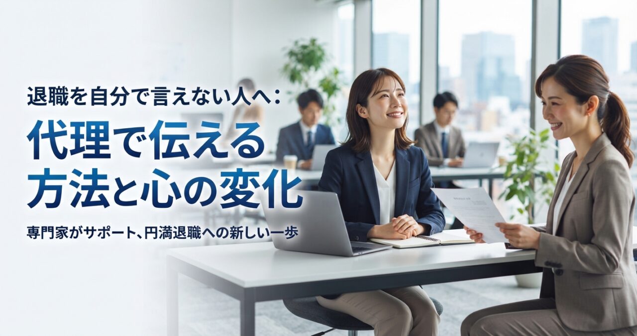退職を自分で言えない人へ：代理で伝える方法と心の変化