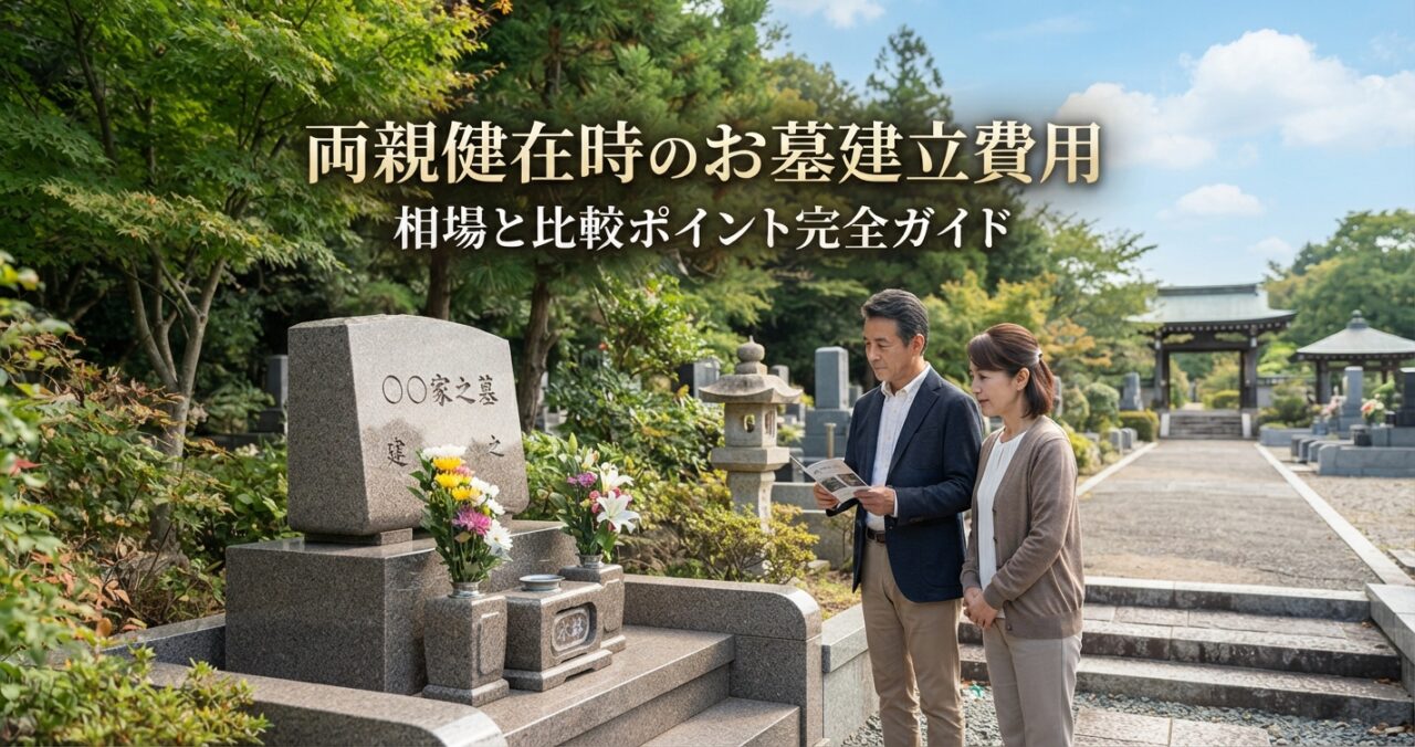 両親健在時のお墓建立費用｜相場と比較ポイント完全ガイド