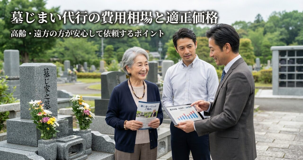 墓じまい代行の費用相場と適正価格｜高齢・遠方の方が安心して依頼するポイント