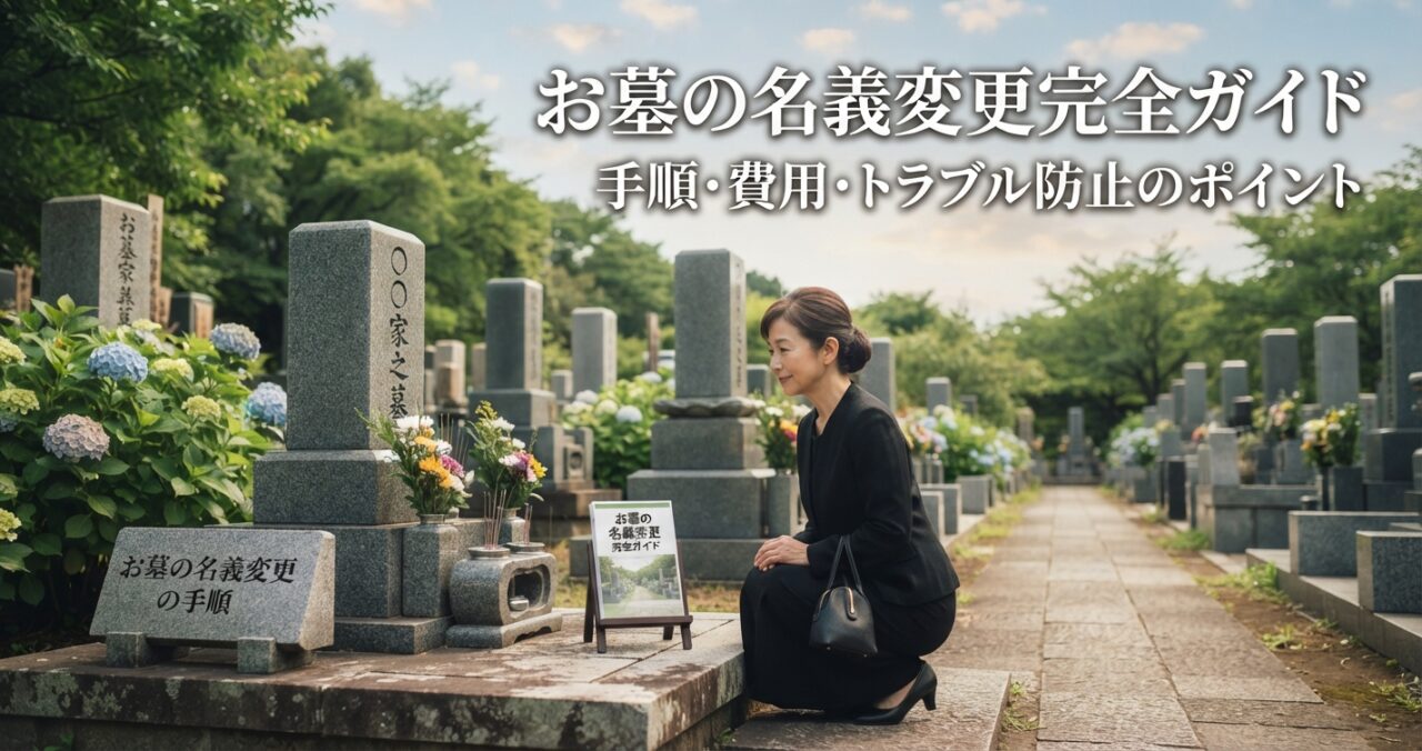 お墓の名義変更完全ガイド｜手順・費用・トラブル防止のポイント