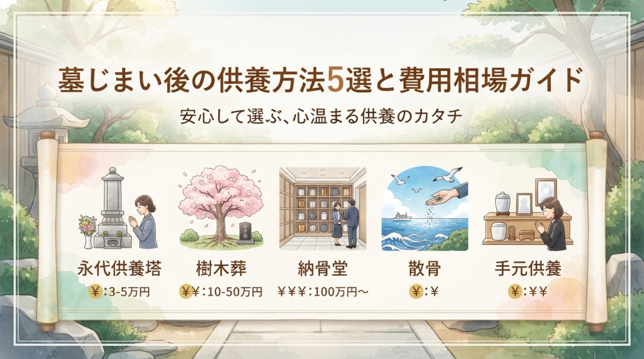 墓じまい後の供養方法5選と費用相場ガイド