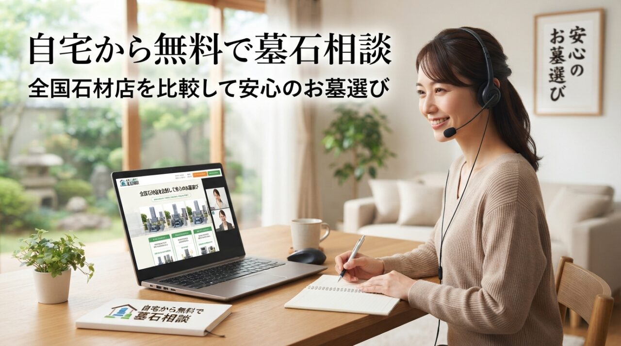 自宅から無料で墓石相談｜全国石材店を比較して安心のお墓選び