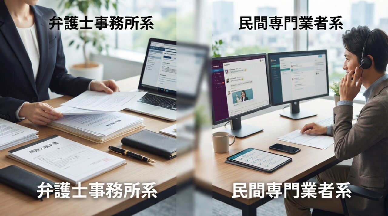 退職代行で代理連絡：口をきかずに辞める方法 - 弁護士系と専門業者系の違い