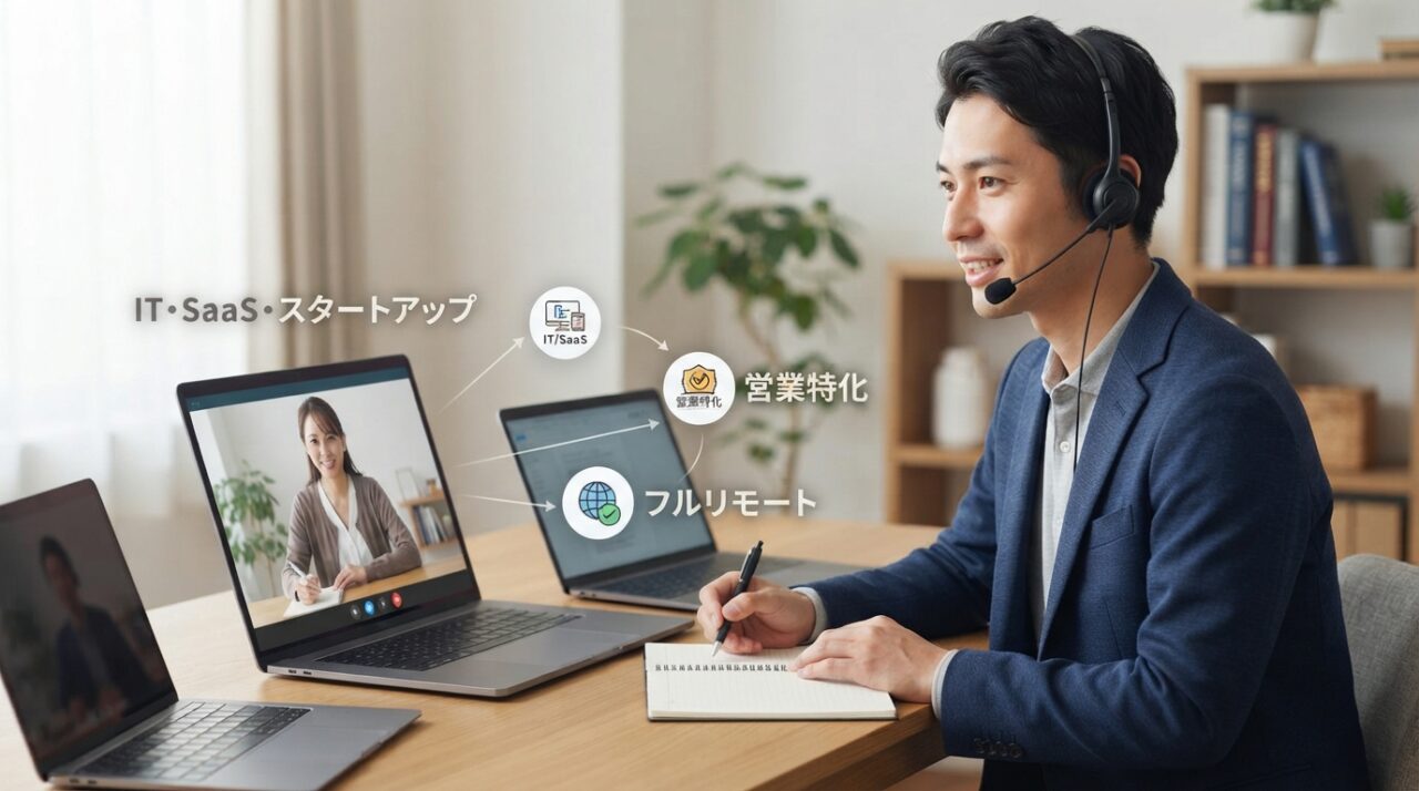 フルリモート営業正社員の探し方|即戦力が内定獲得する7つの戦略 - 複数のエージェントに登録してマッチング範囲を広げる