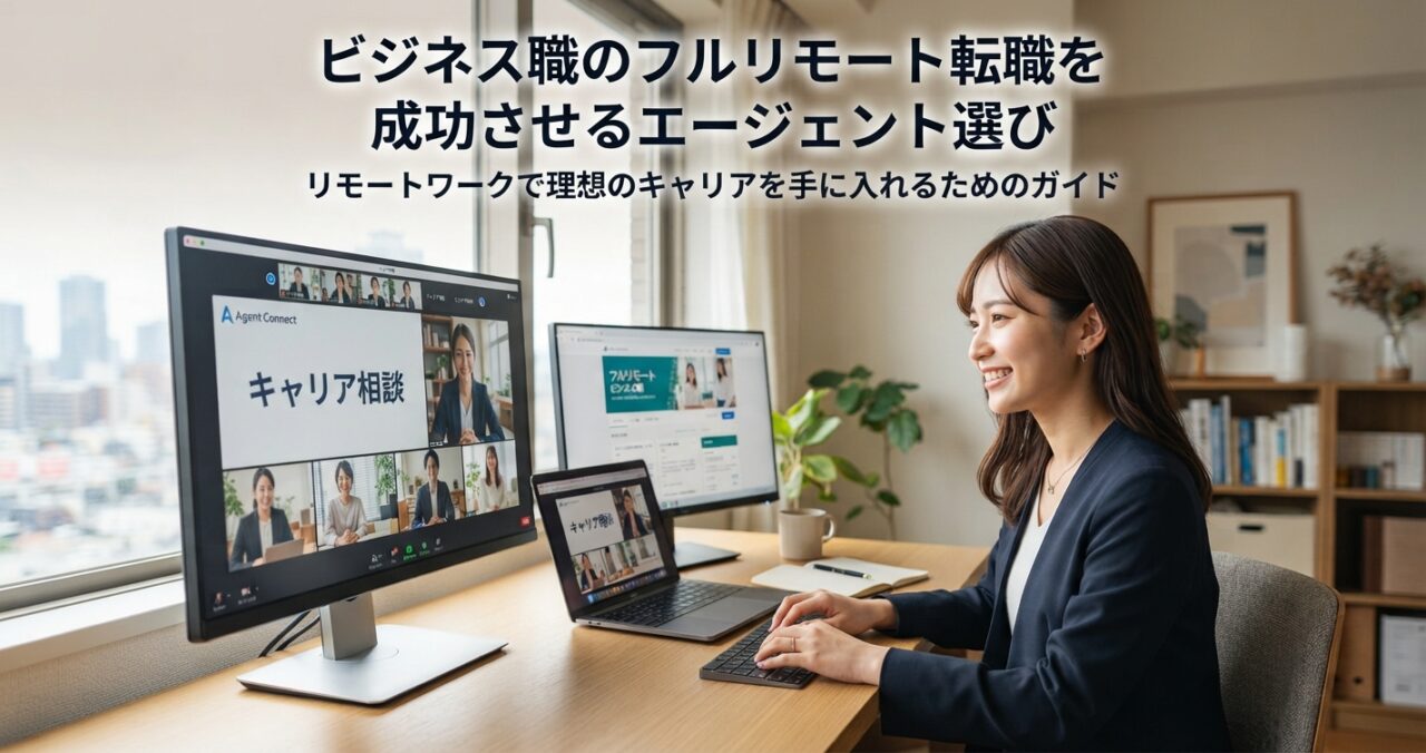 ビジネス職のフルリモート転職を成功させるエージェント選び